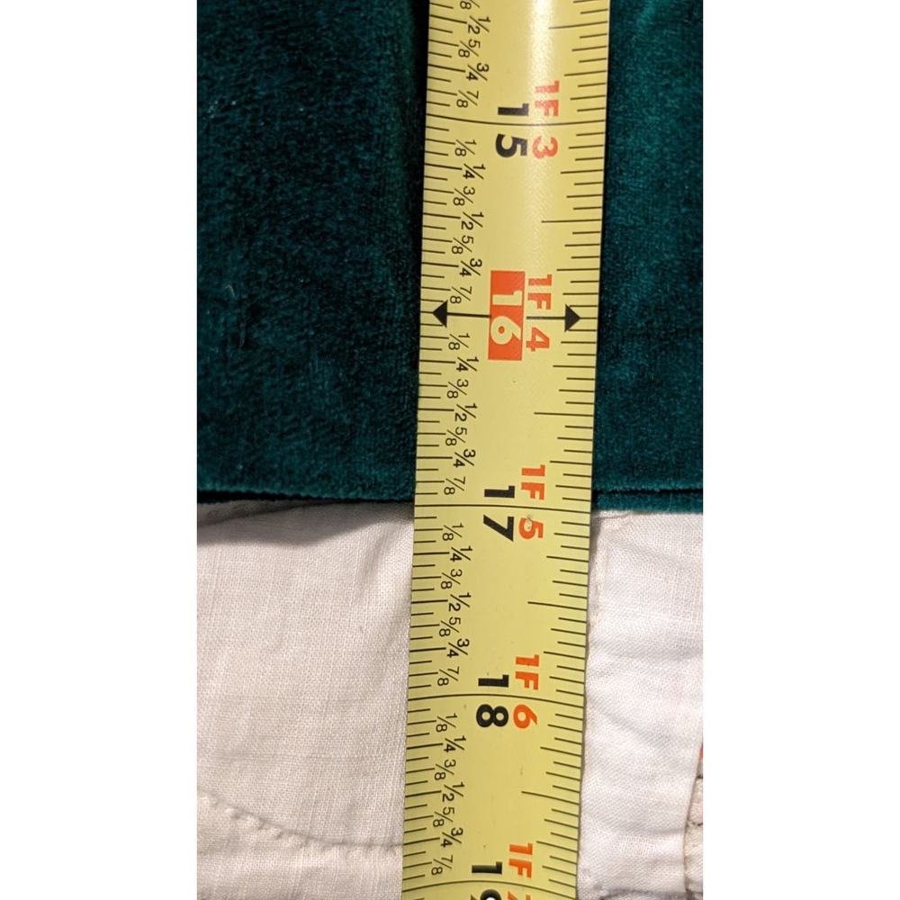 Vintage Homemade Green Velvet Embroidered Mtn. Scene Topper Juniors XS - Picture 14 of 16